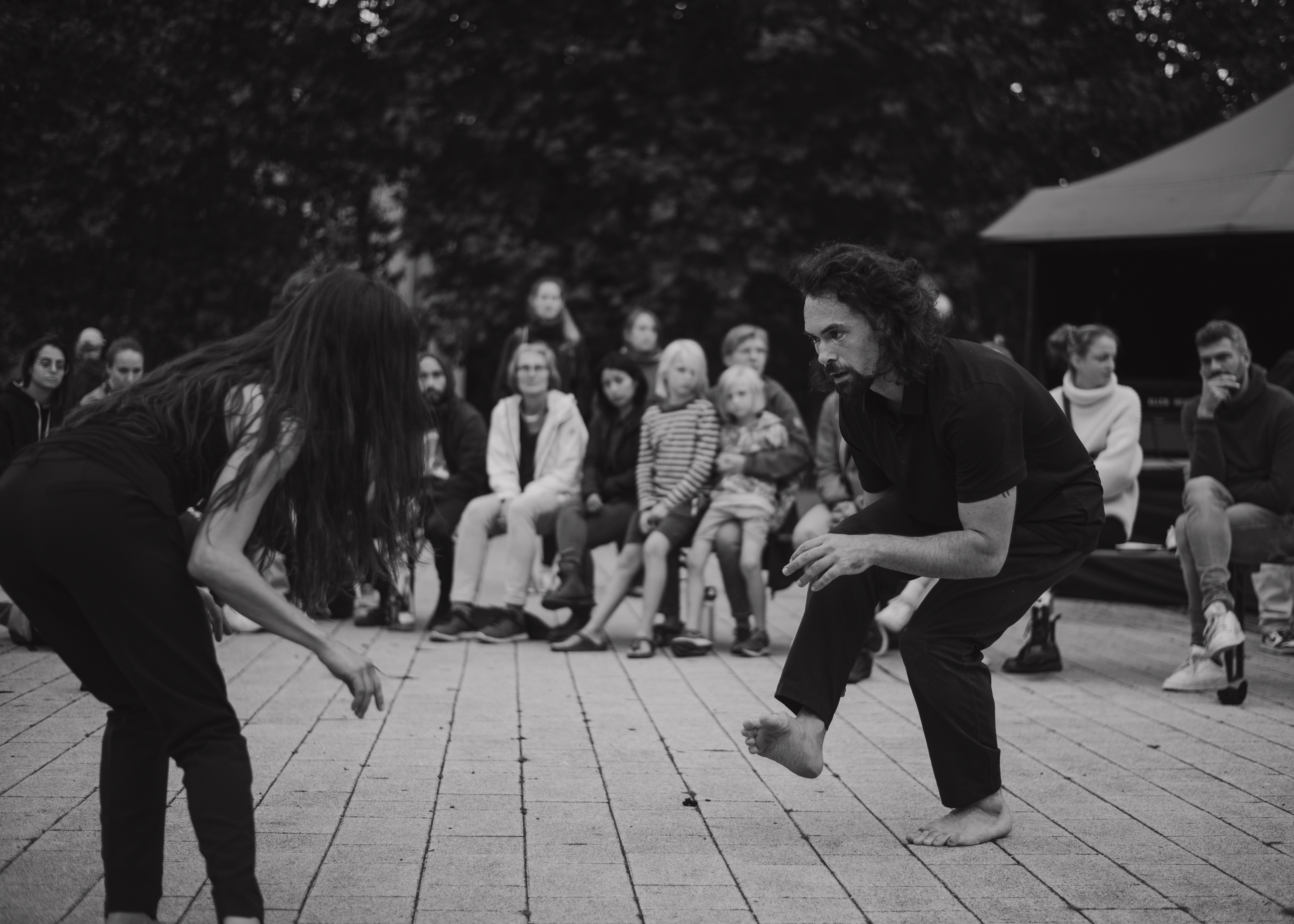Dance performance capturing momentum